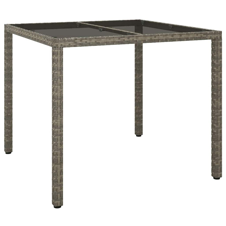 Trädgårdsbord Grå 90 X 90 X 75 Cm Konstrotting