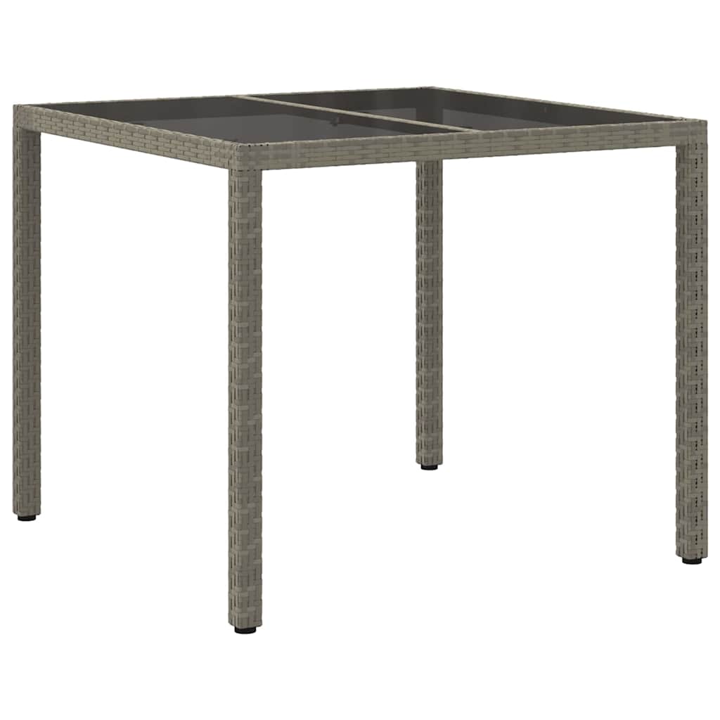 Trädgårdsbord Grå 90 X 90 X 75 Cm Konstrotting
