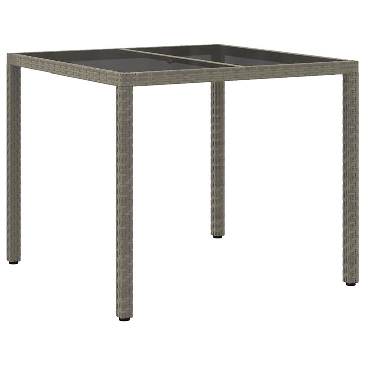 Trädgårdsbord Grå 90 X 90 X 75 Cm Konstrotting