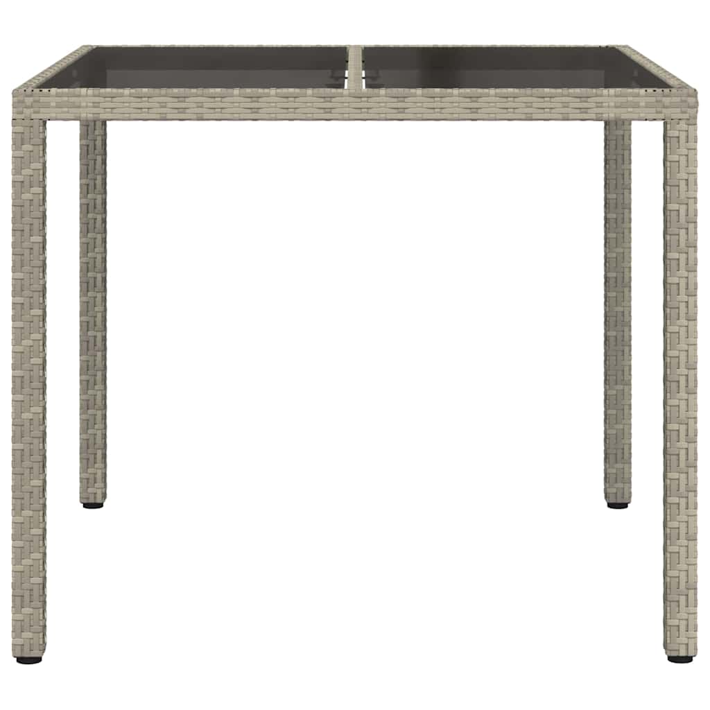 Trädgårdsbord Grå 90 X 90 X 75 Cm Konstrotting