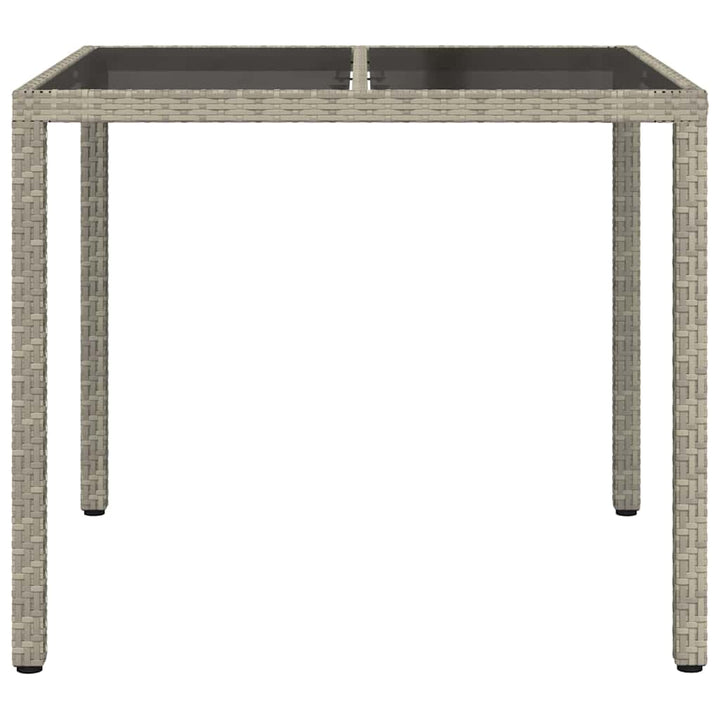 Trädgårdsbord Grå 90 X 90 X 75 Cm Konstrotting