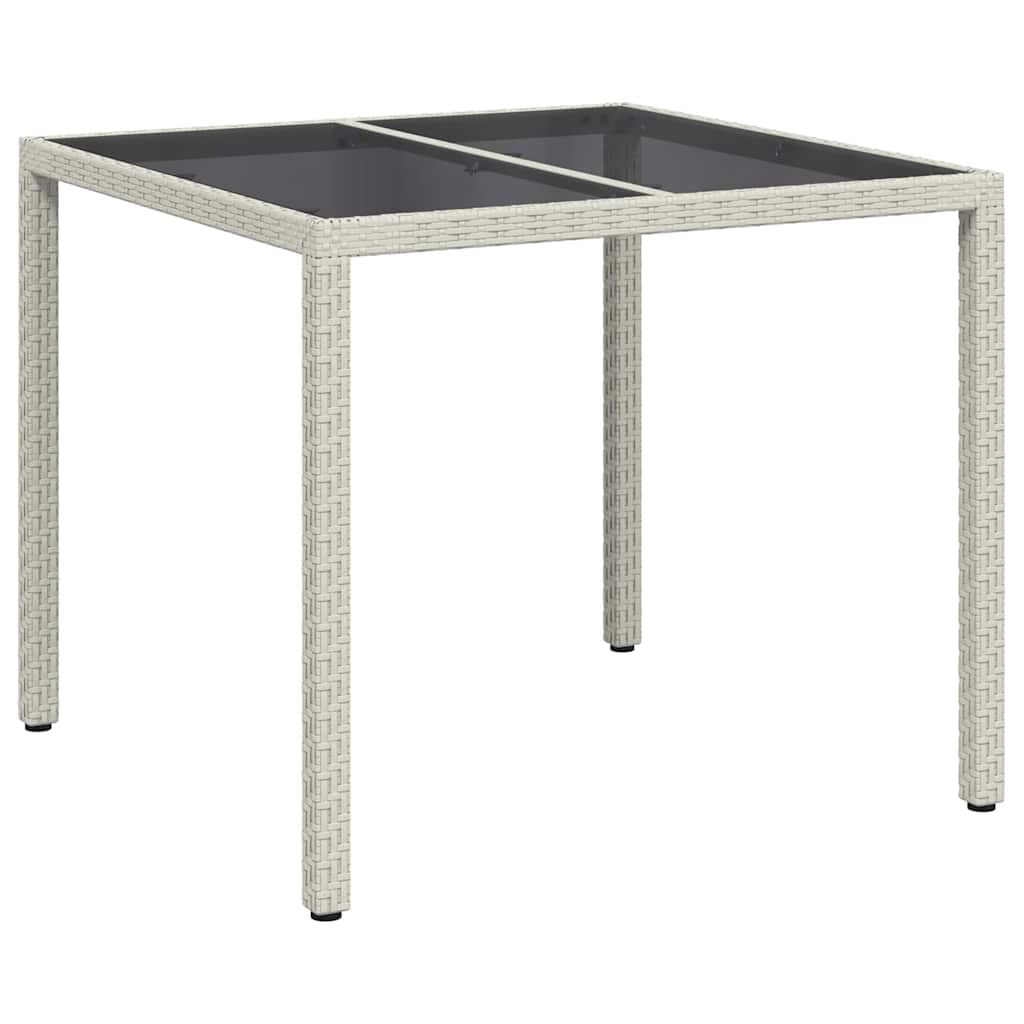 Trädgårdsbord Vit 90 X 90 X 75 Cm Konstrotting