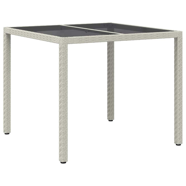 Trädgårdsbord Vit 90 X 90 X 75 Cm Konstrotting