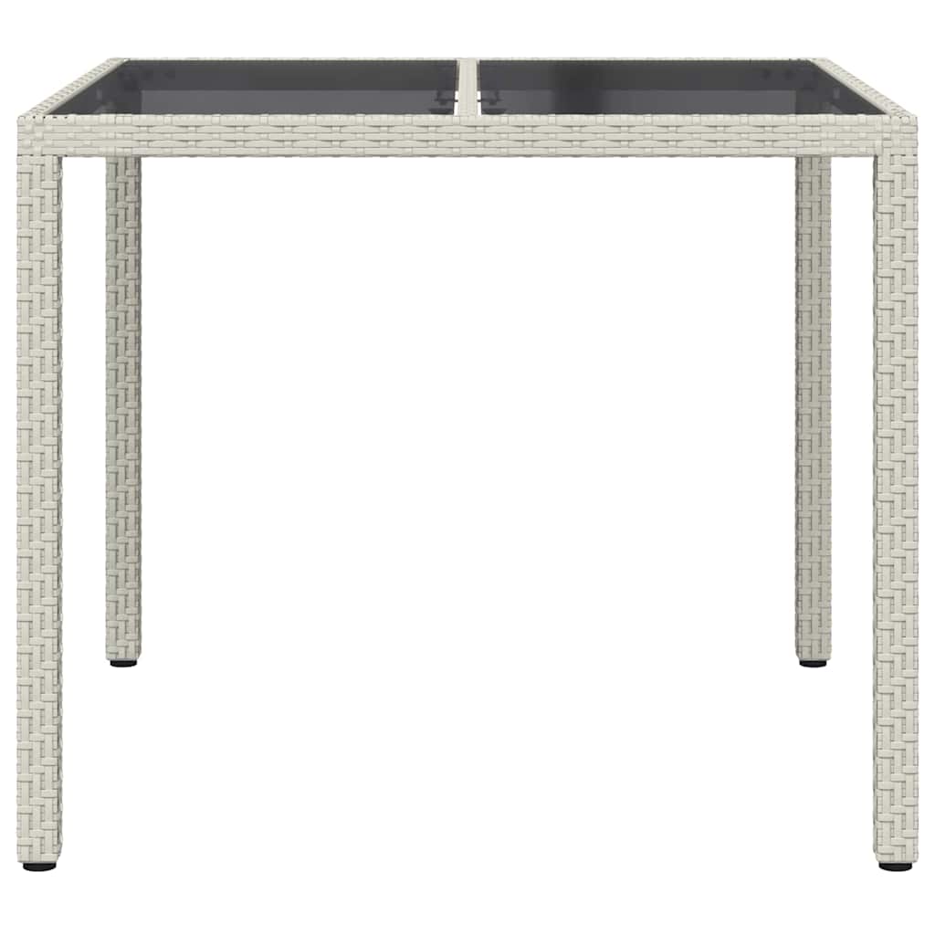 Trädgårdsbord Vit 90 X 90 X 75 Cm Konstrotting