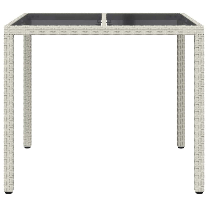 Trädgårdsbord Vit 90 X 90 X 75 Cm Konstrotting