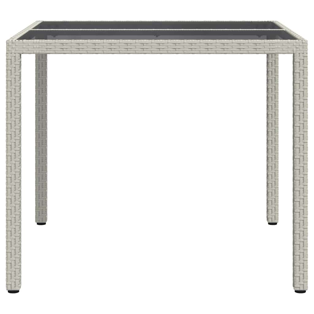 Trädgårdsbord Vit 90 X 90 X 75 Cm Konstrotting