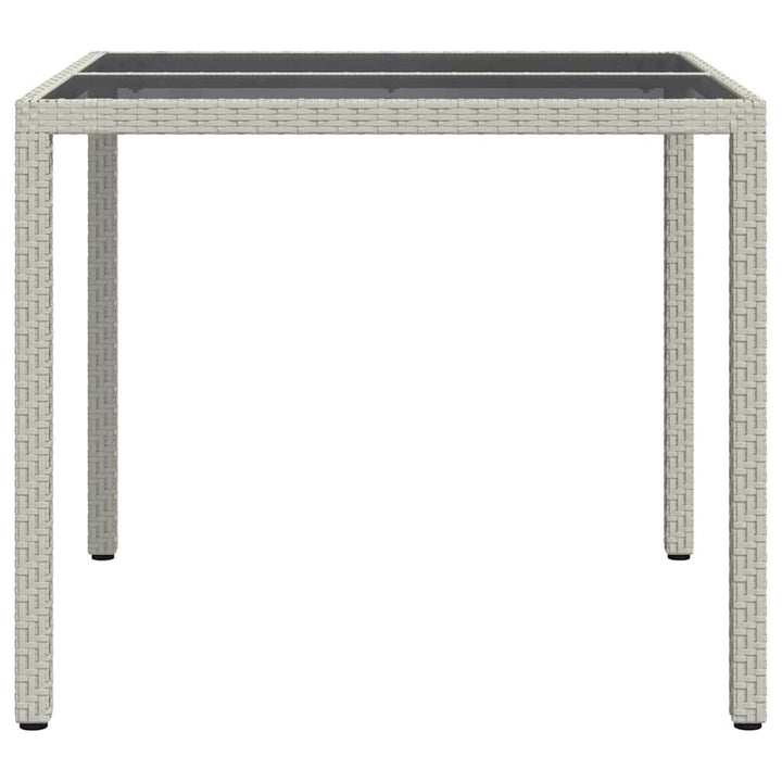Trädgårdsbord Vit 90 X 90 X 75 Cm Konstrotting