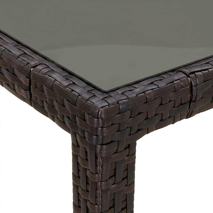 Trädgårdsbord Brun 150 X 90 X 75 Cm Konstrotting