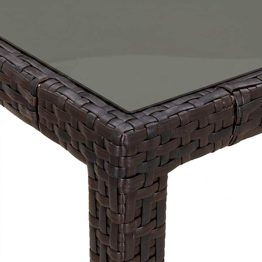 Trädgårdsbord Brun 150 X 90 X 75 Cm Konstrotting