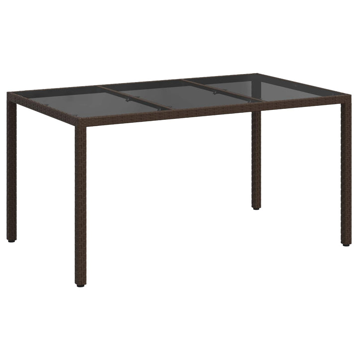 Trädgårdsbord Brun 150 X 90 X 75 Cm Konstrotting