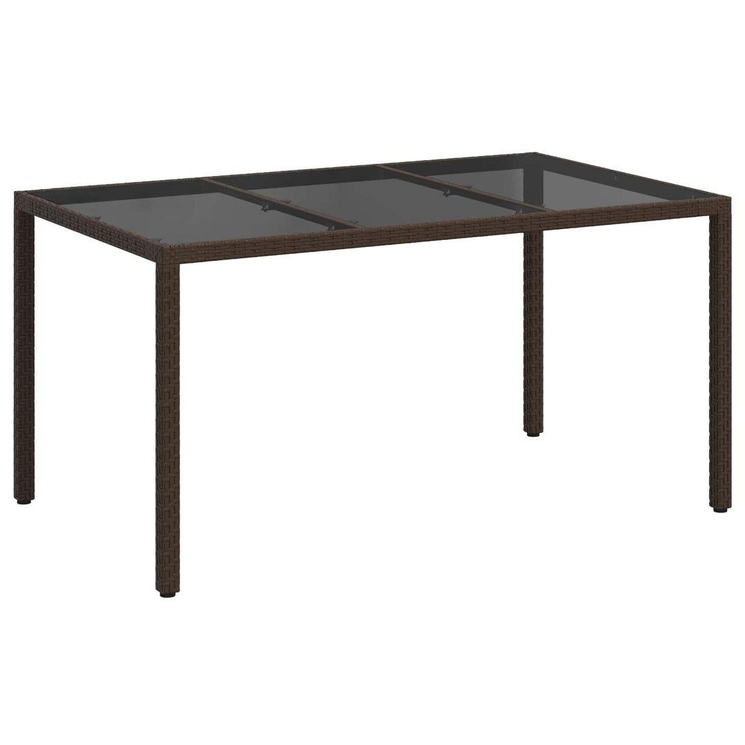 Trädgårdsbord Brun 150 X 90 X 75 Cm Konstrotting