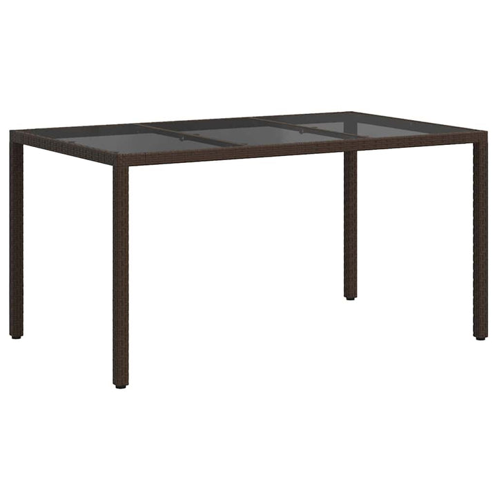 Trädgårdsbord Brun 150 X 90 X 75 Cm Konstrotting