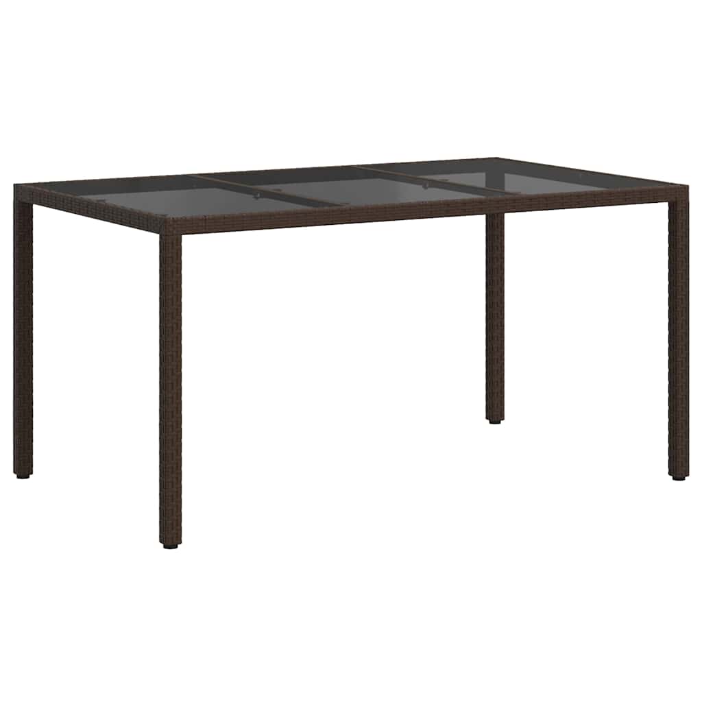 Trädgårdsbord Brun 150 X 90 X 75 Cm Konstrotting
