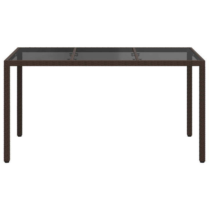 Trädgårdsbord Brun 150 X 90 X 75 Cm Konstrotting