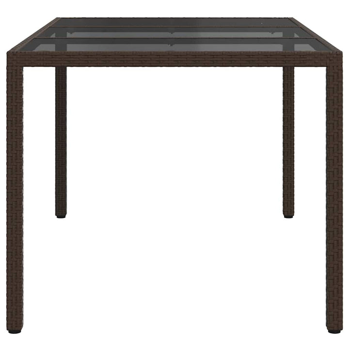 Trädgårdsbord Brun 150 X 90 X 75 Cm Konstrotting