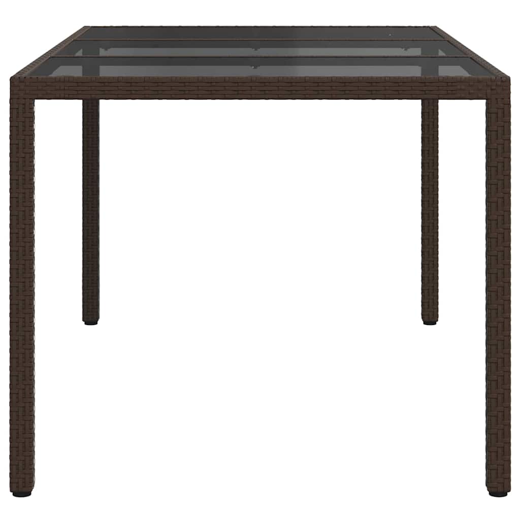Trädgårdsbord Brun 150 X 90 X 75 Cm Konstrotting