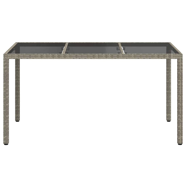 Trädgårdsbord Grå 150 X 90 X 75 Cm Konstrotting