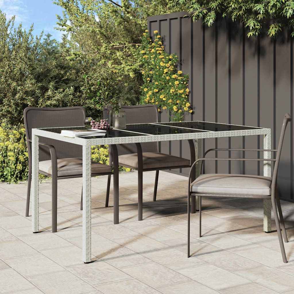 Trädgårdsbord Vit 150 X 90 X 75 Cm Konstrotting