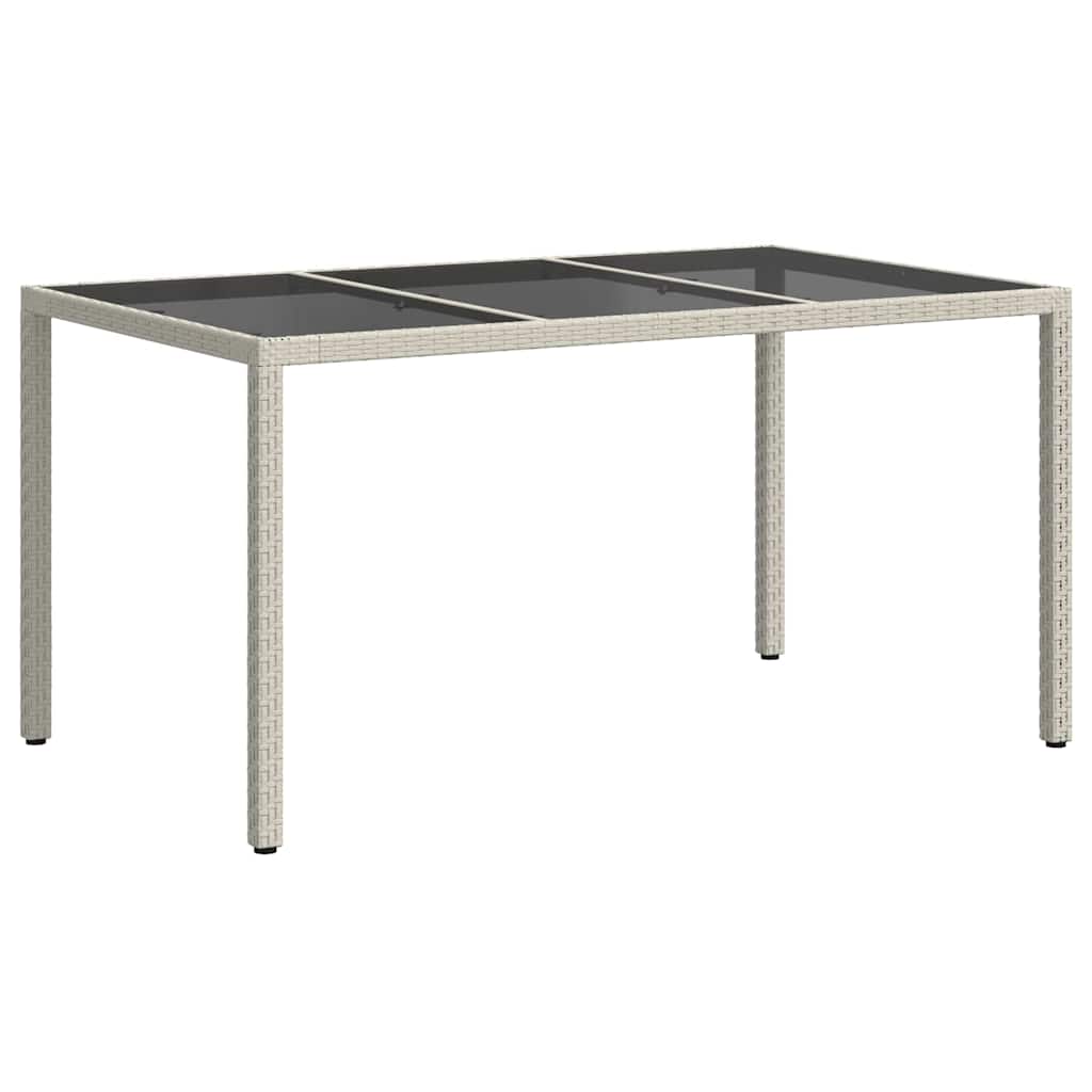 Trädgårdsbord Vit 150 X 90 X 75 Cm Konstrotting
