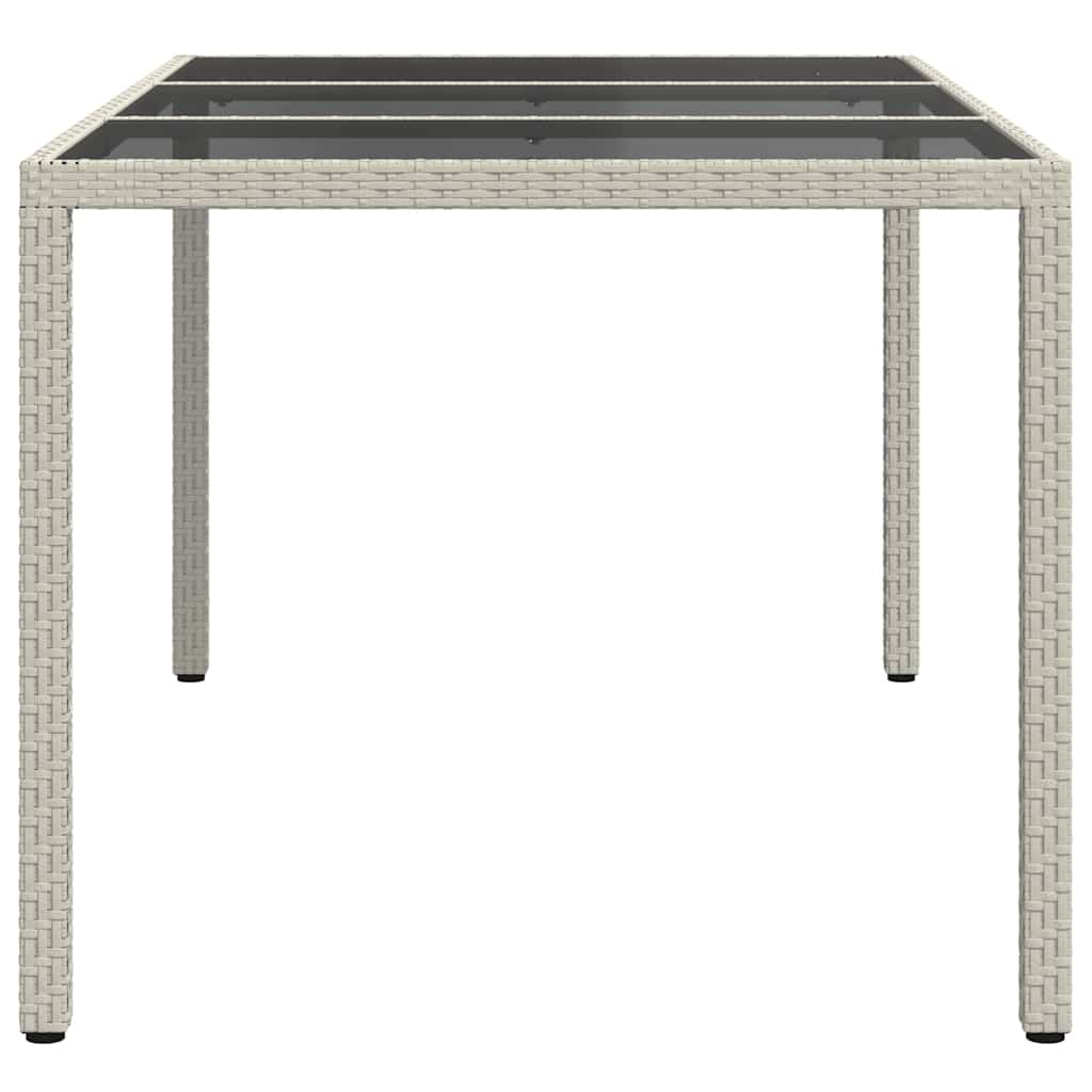 Trädgårdsbord Vit 150 X 90 X 75 Cm Konstrotting