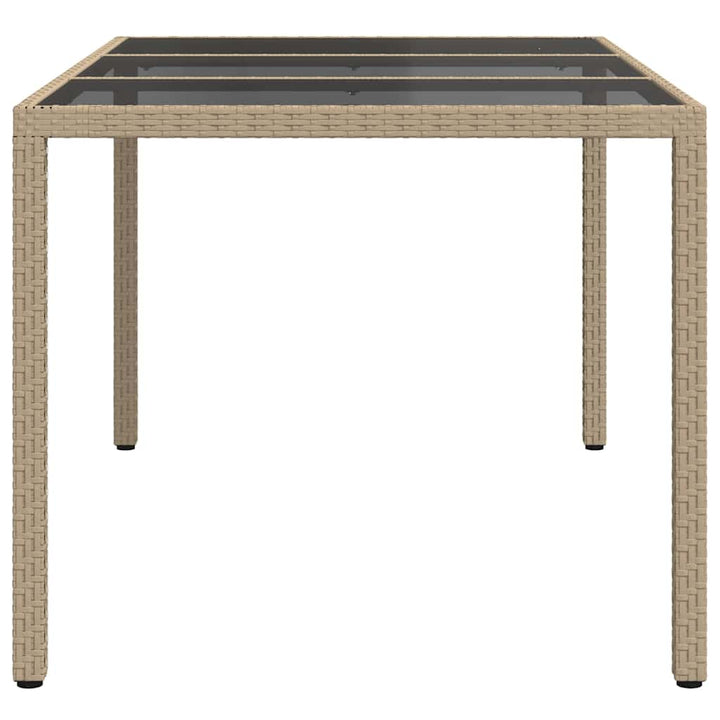 Trädgårdsbord Beige 150 X 90 X 75 Cm Konstrotting