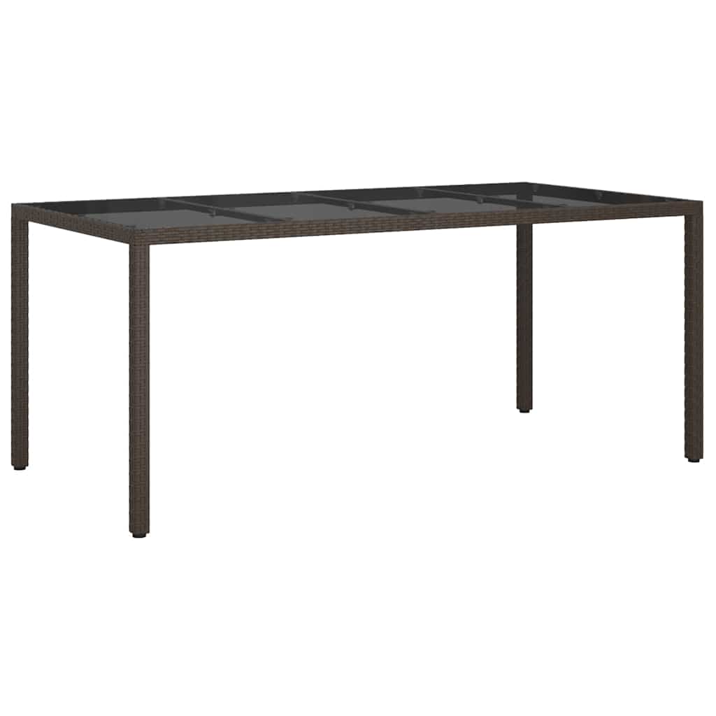 Trädgårdsbord Brun 190 X 90 X 75 Cm Konstrotting