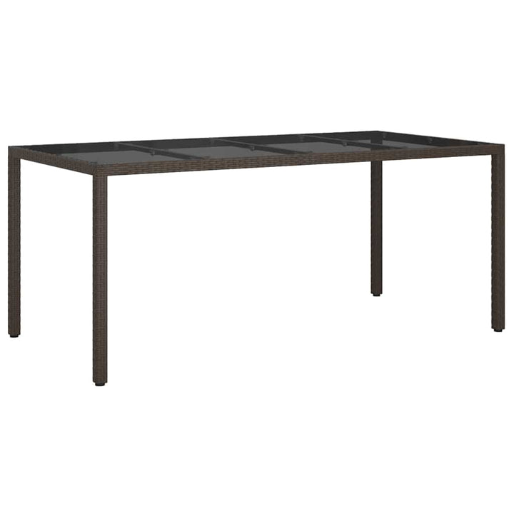 Trädgårdsbord Brun 190 X 90 X 75 Cm Konstrotting