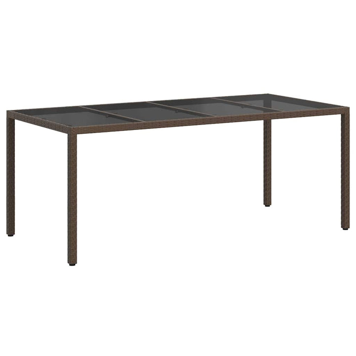 Trädgårdsbord Brun 190 X 90 X 75 Cm Konstrotting