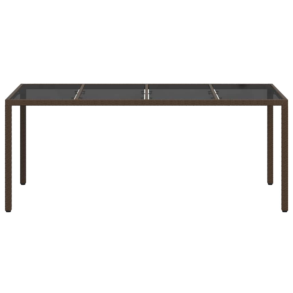 Trädgårdsbord Brun 190 X 90 X 75 Cm Konstrotting