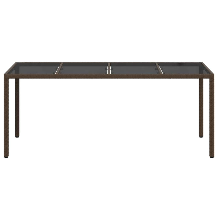 Trädgårdsbord Brun 190 X 90 X 75 Cm Konstrotting