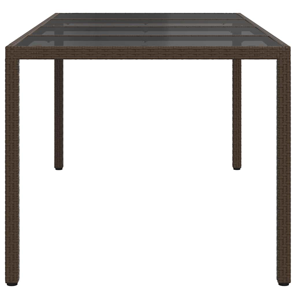 Trädgårdsbord Brun 190 X 90 X 75 Cm Konstrotting