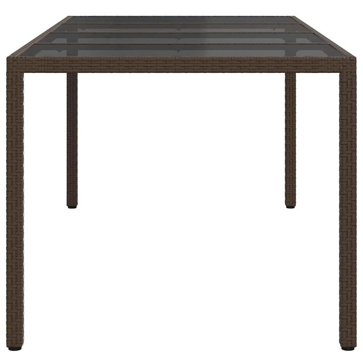 Trädgårdsbord Brun 190 X 90 X 75 Cm Konstrotting