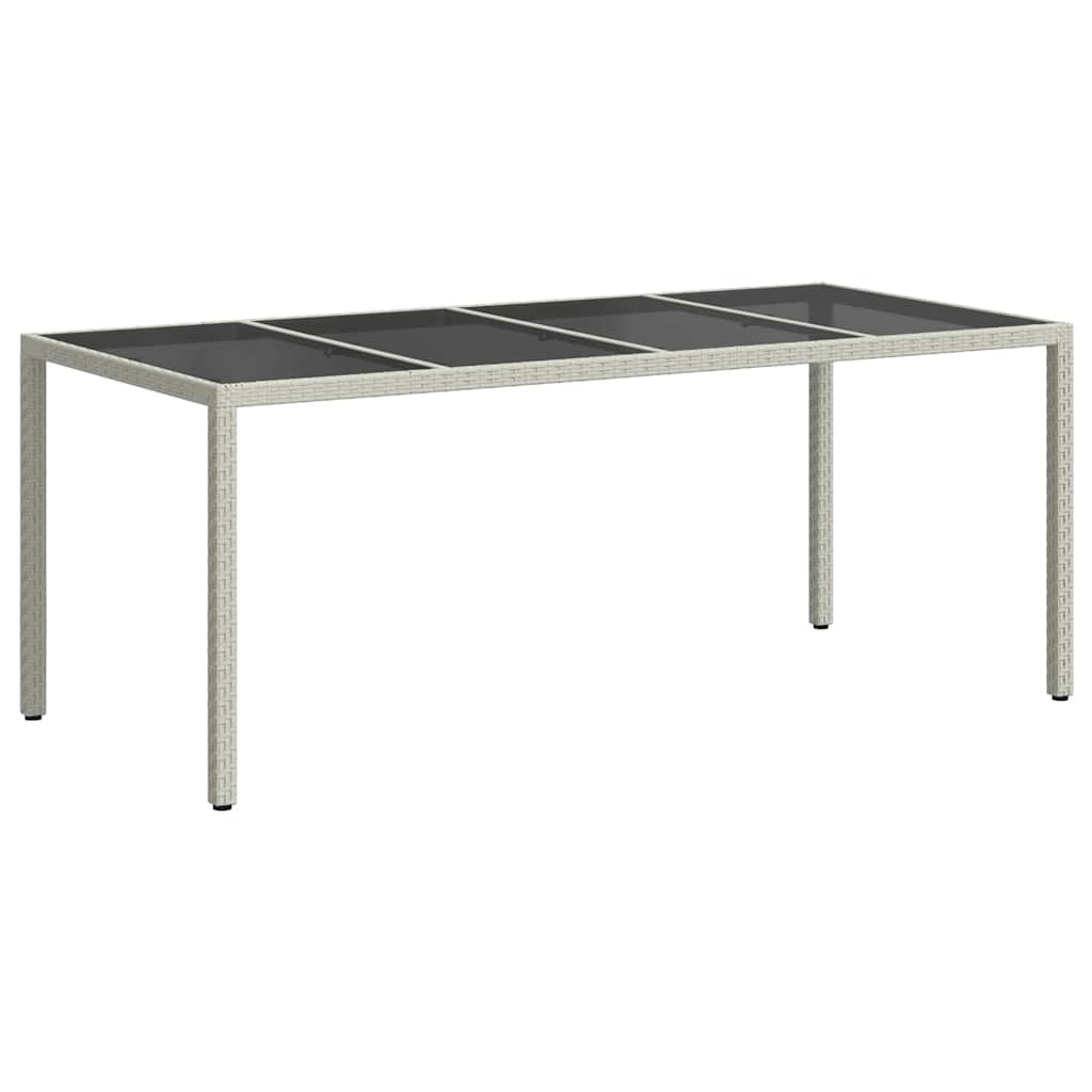Trädgårdsbord Vit 190 X 90 X 75 Cm Konstrotting