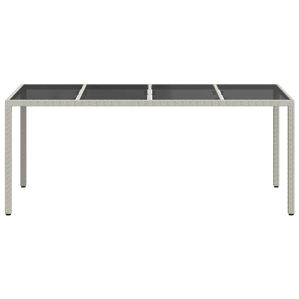 Trädgårdsbord Vit 190 X 90 X 75 Cm Konstrotting
