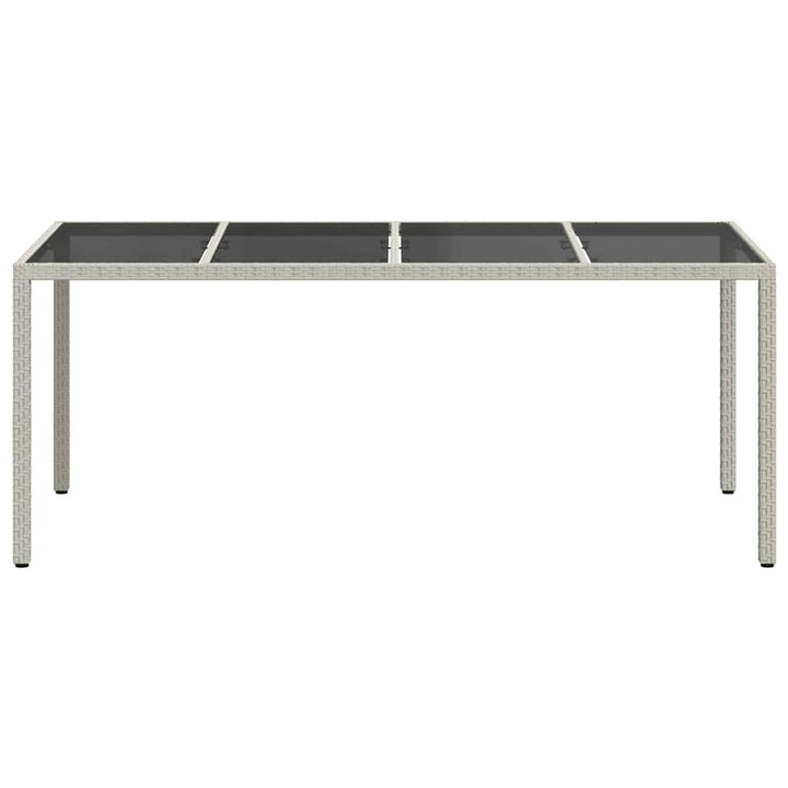 Trädgårdsbord Vit 190 X 90 X 75 Cm Konstrotting