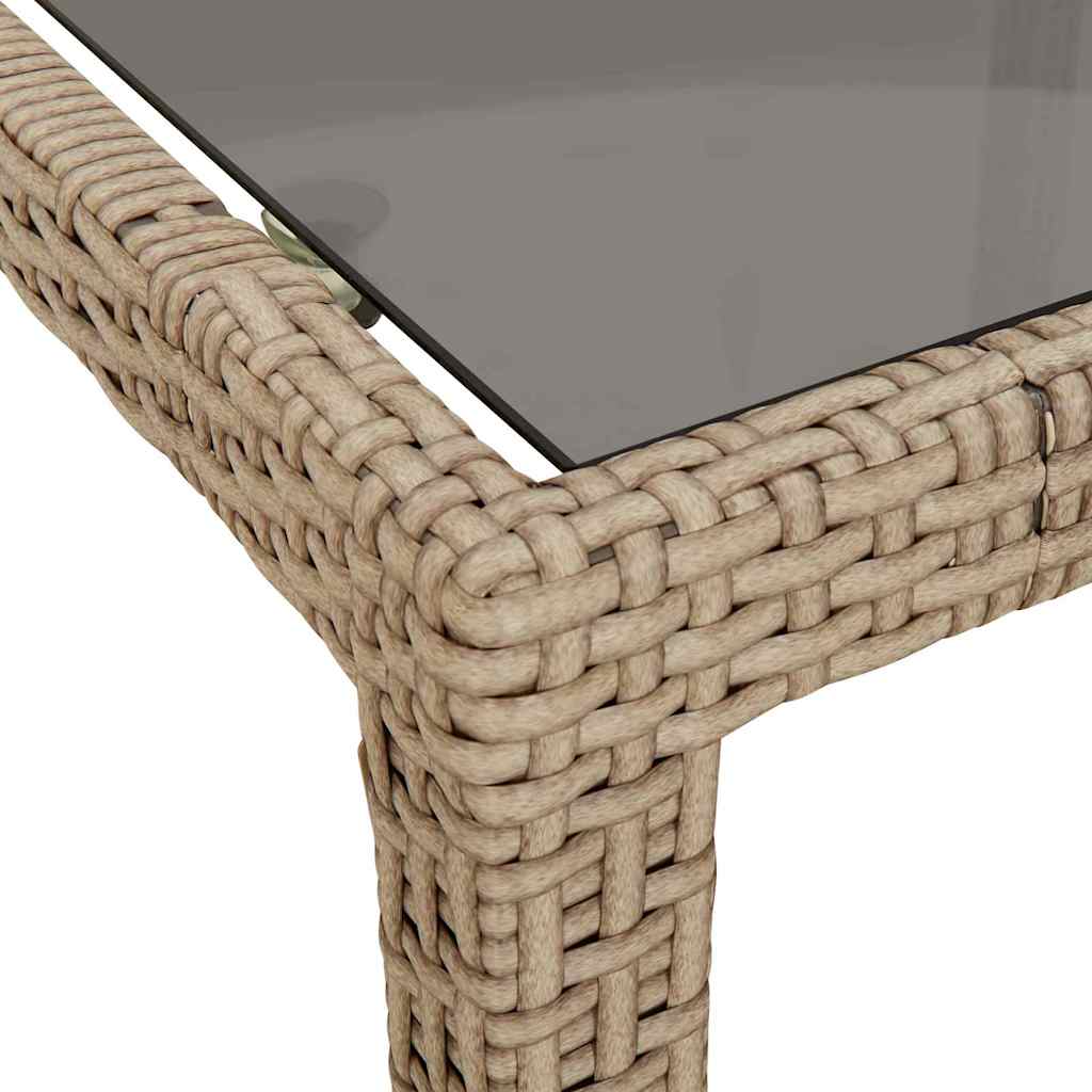 Trädgårdsbord Beige 190 X 90 X 75 Cm Konstrotting