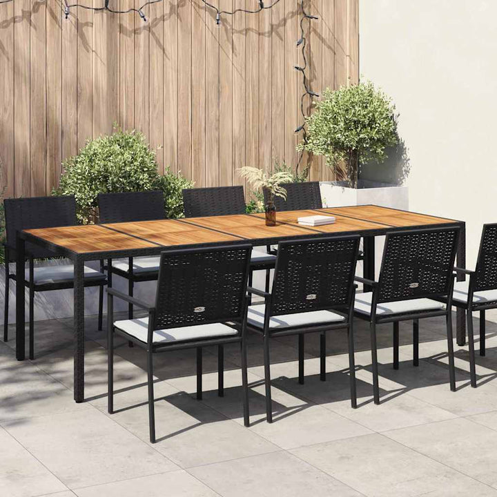 Trädgårdsbord Svart Konstrotting