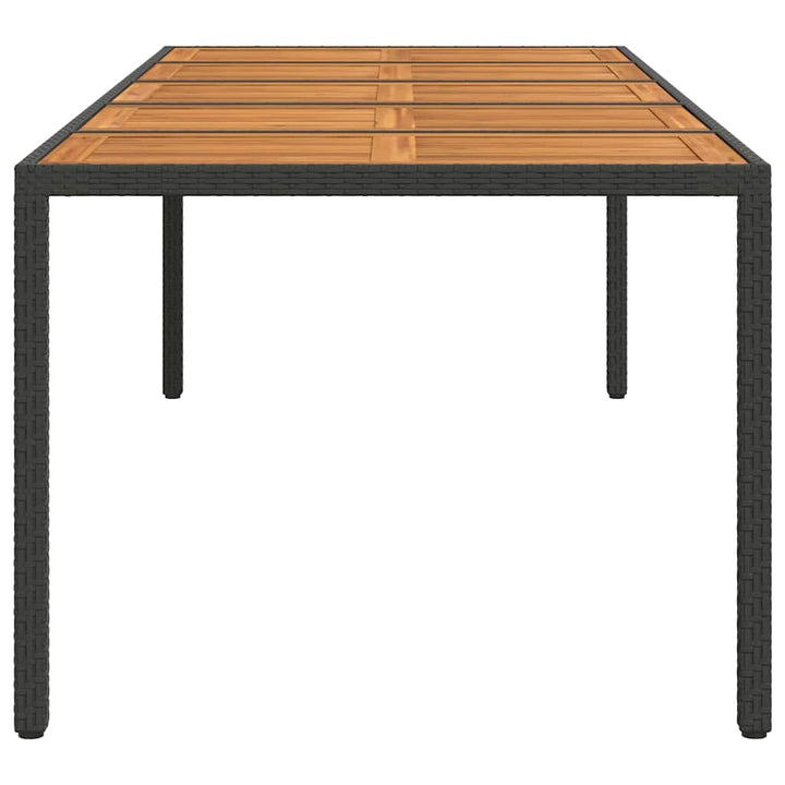Trädgårdsbord Svart Konstrotting