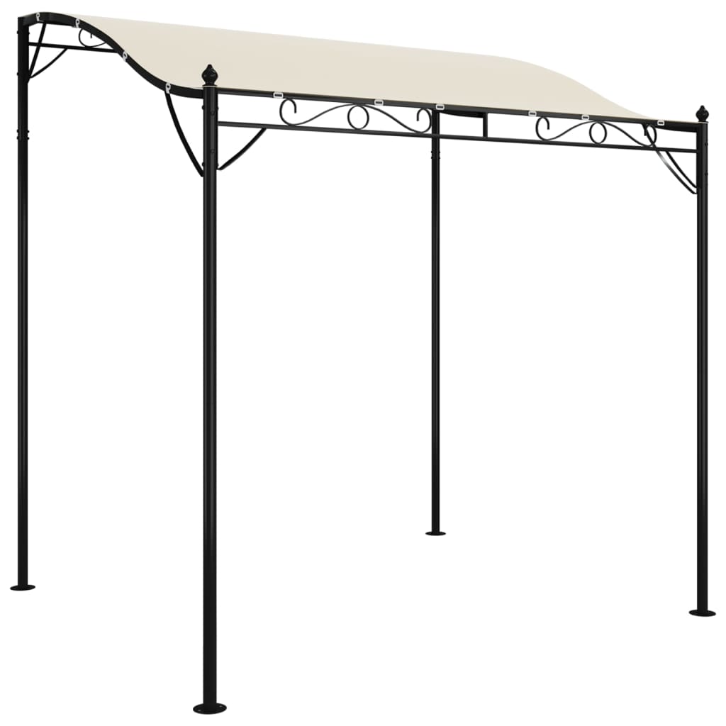 Paviljong Gräddvit 2X2,3 M 180 G/M² Tyg Och Stål