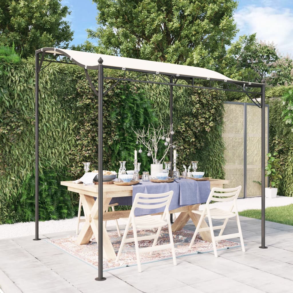 Paviljong Gräddvit 2X2,3 M 180 G/M² Tyg Och Stål