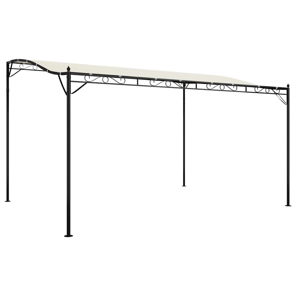 Paviljong Gräddvit 4X3 M 180 G/M² Tyg Och Stål