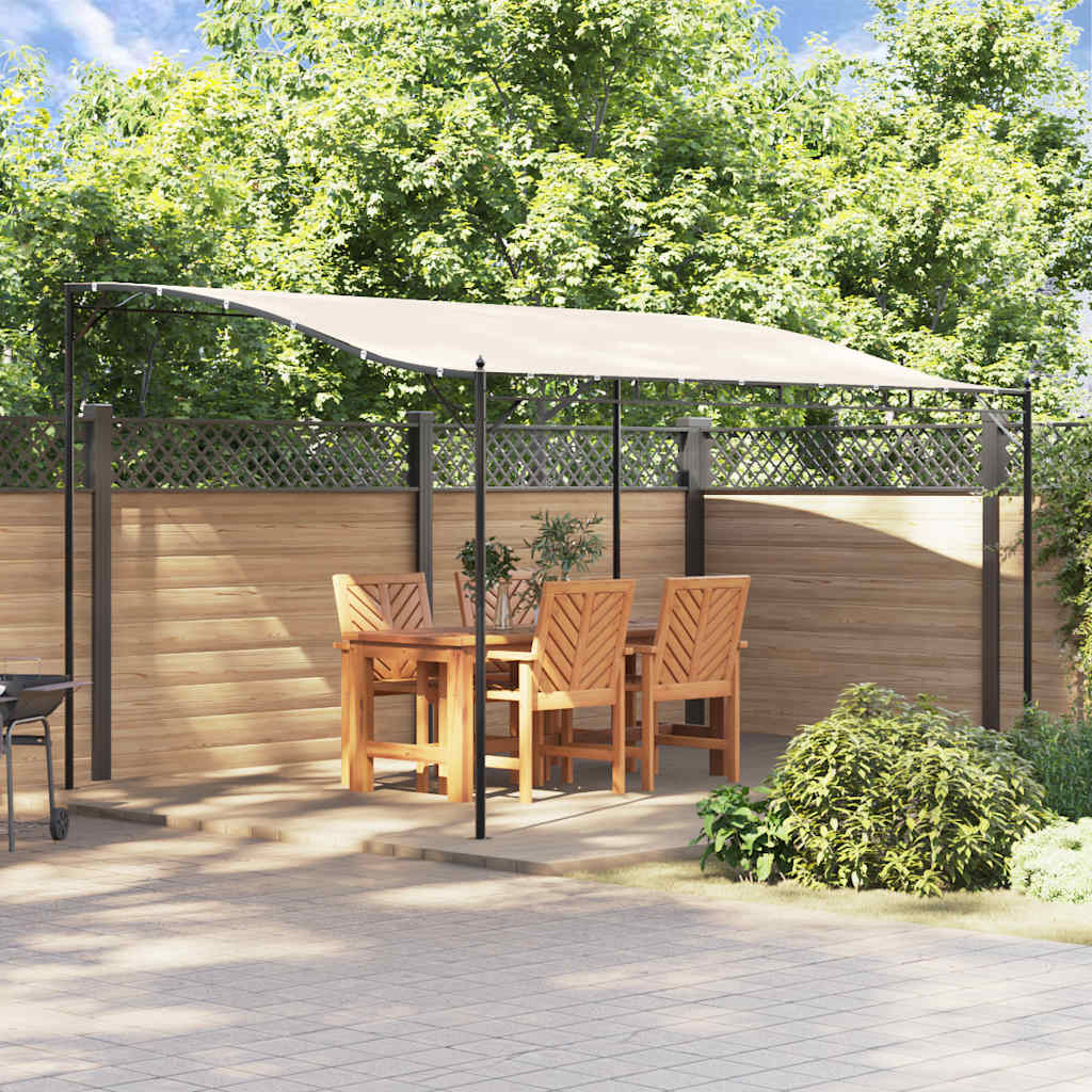Paviljong Gräddvit 4X3 M 180 G/M² Tyg Och Stål