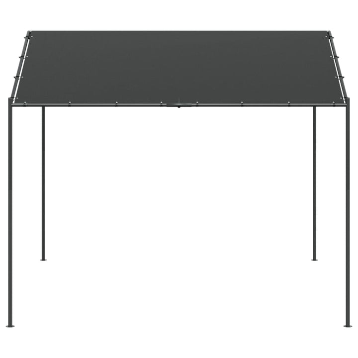 Paviljong Antracit 3X3 M Stål Och Tyg
