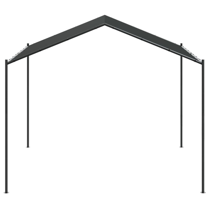 Paviljong Antracit 3X3 M Stål Och Tyg