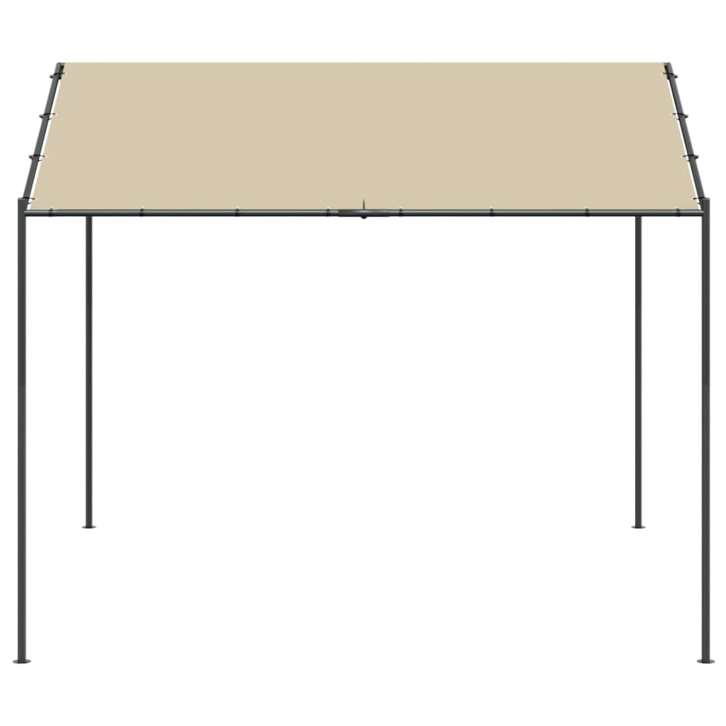 Paviljong Beige 3X3 M Stål Och Tyg