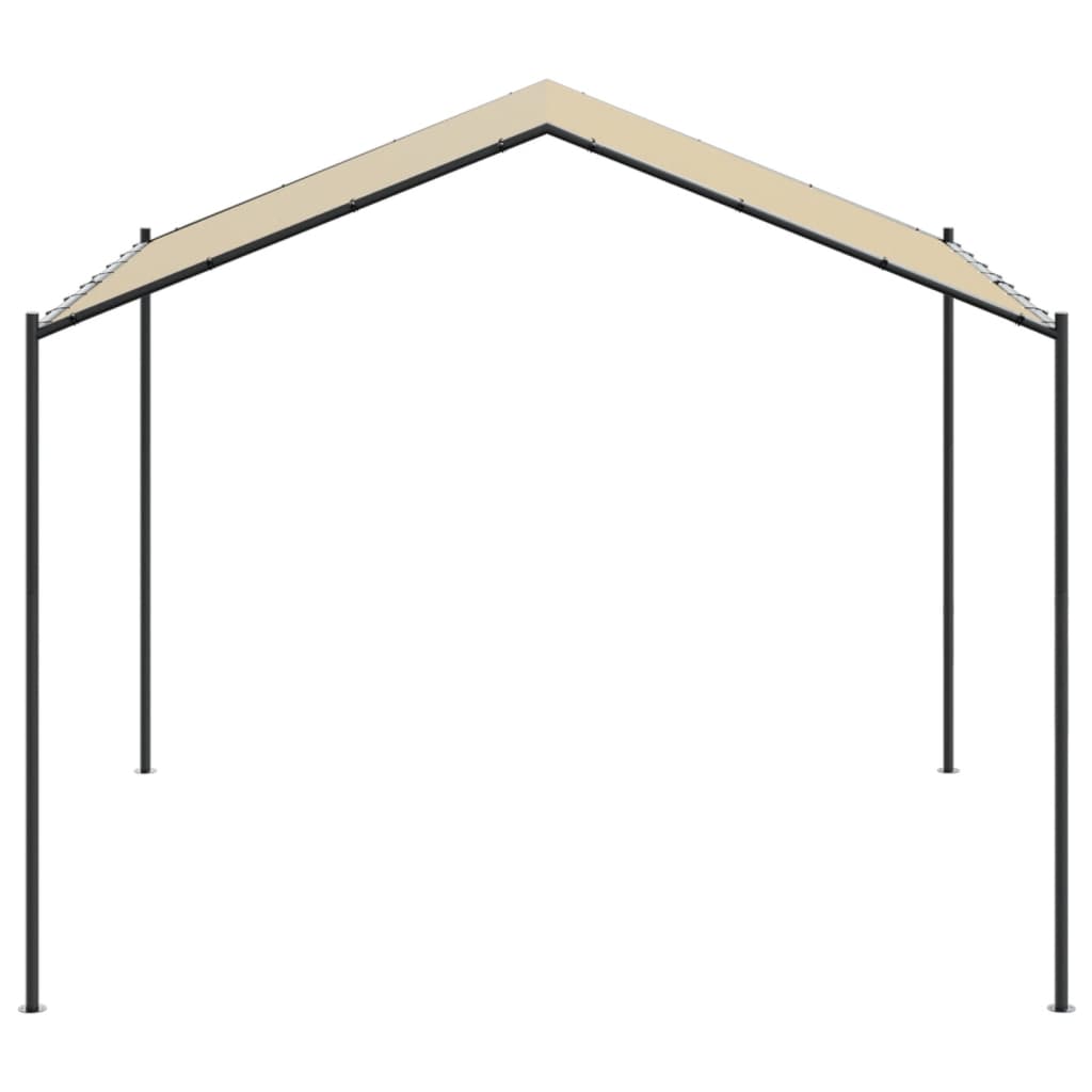 Paviljong Beige 3X3 M Stål Och Tyg