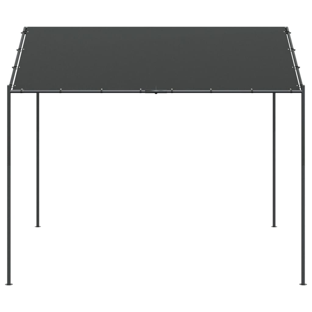 Paviljong Antracit 4X4 M Stål Och Tyg
