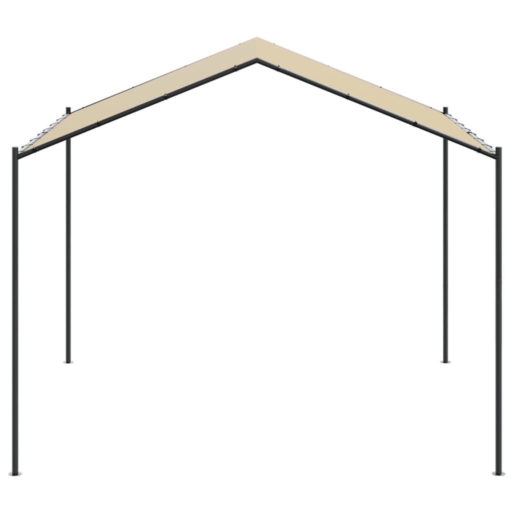 Paviljong Beige 4X4 M Stål Och Tyg