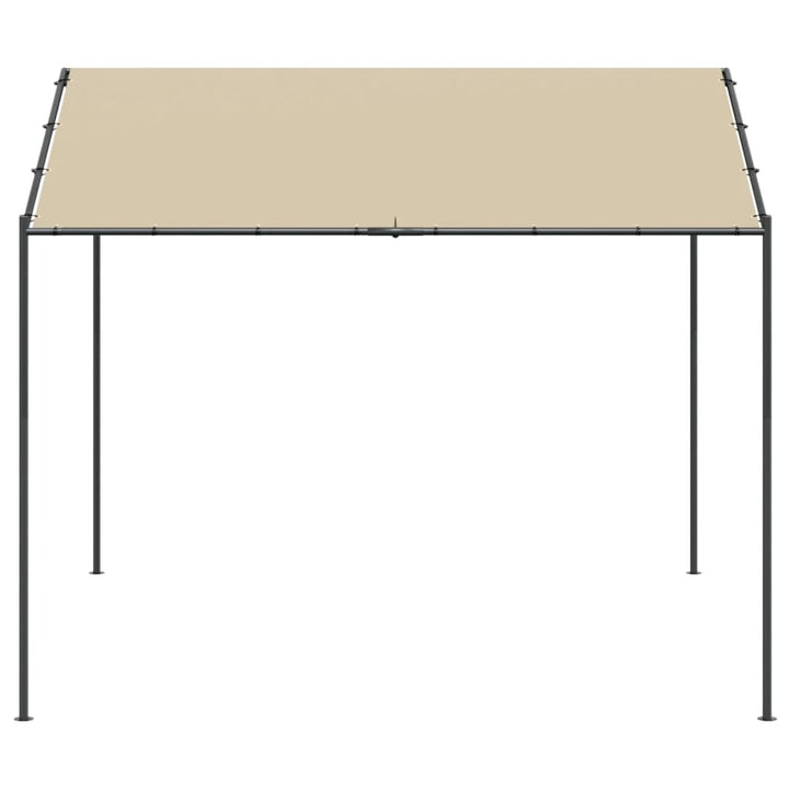 Paviljong Beige 4X4 M Stål Och Tyg