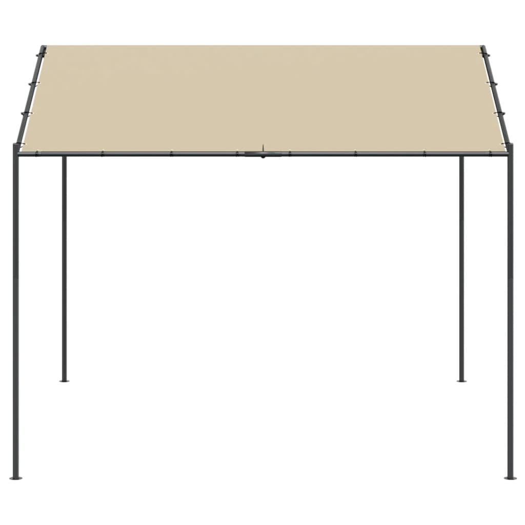 Paviljong Beige 4X4 M Stål Och Tyg